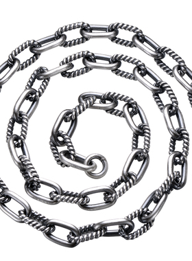 上尊项链嘻哈个性潮流旧泰银