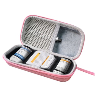 适用三诺血压血糖尿酸一体机测量仪收纳盒减震抗摔户外出行携带便捷简约硬壳血压尿酸血糖检测仪保护盒收纳包