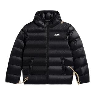 李宁儿童羽绒服男女同款2026年秋冬新款御寒保暖舒适宽松连帽外套