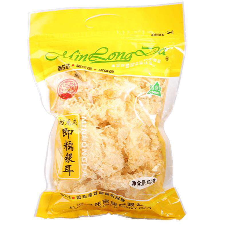 闽龙达即糯银耳福建古田银耳干货特产糯耳枸杞红枣莲子羹白木耳