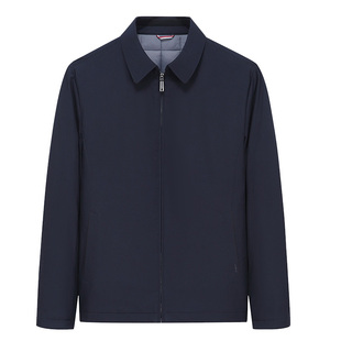 老爷车厚款夹棉夹克外套男秋冬装短款棉衣中老年爸爸冬季保暖棉服