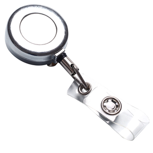 卡富仕鳄鱼夹子金属伸缩证件卡套伸缩扣医院医生护士胸卡门禁卡厂牌自由拉伸扣工作证锌合金易拉扣定制LOGO