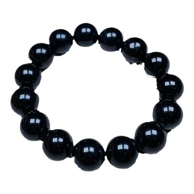 天然翡翠墨翠手链豆种把玩转运