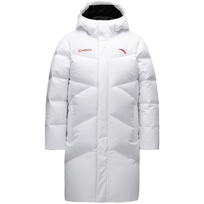 【王一博同款】安踏防泼水大白羽绒服男女长款秋冬季加厚鸭绒保暖