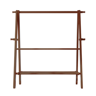 全实木挂衣架落地卧室衣帽架简约晾衣架家用网红收纳次净衣服架子