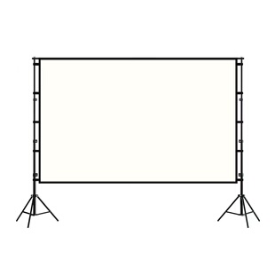 快速折叠投影机幕布60-180寸正背投金属抗光软幕户外移动可定制