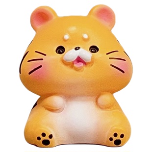 可爱卡通十二生肖摆件汽车中控台屏幕车载装饰虎鼠猴兔迷你小东西