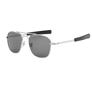 欧美潮流AO将军金属玻璃刺刀男士经典太阳眼镜方形遮阳圆脸墨镜