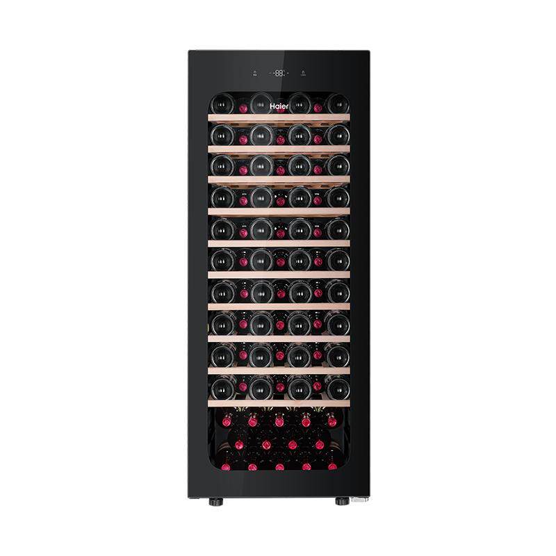 【新品】海尔84瓶风冷超薄家用红酒柜冷藏均温静音酒窖级冰吧