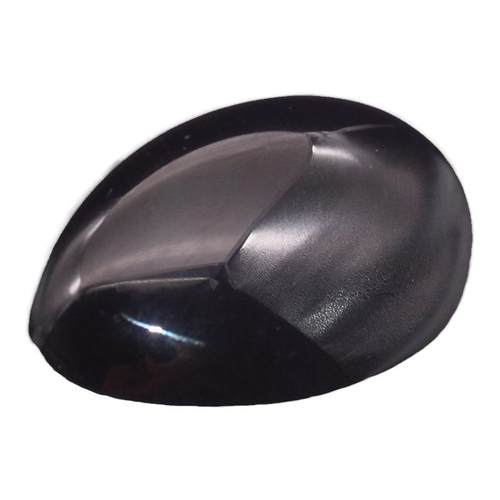 如鸿天然水晶把玩手把件黑曜石原石五行水黑色石头矿石椭圆形