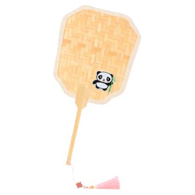 非遗竹编扇子diy团扇手工