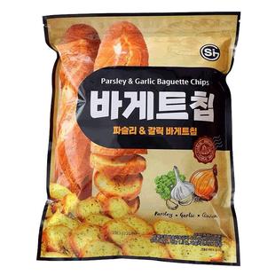 韩国进口SI蒜香黄油面包干休闲零食酥脆饼干蒜蓉味法式烤面包脆片