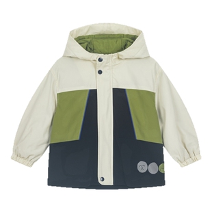 马拉丁童装儿童外套秋男童小童户外防风印花风衣