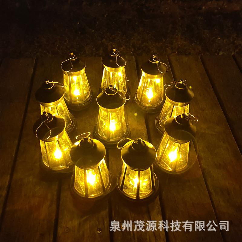 太阳能小提灯塔户外庭院装饰灯防水树灯花园LED小夜灯吊灯挂氛围