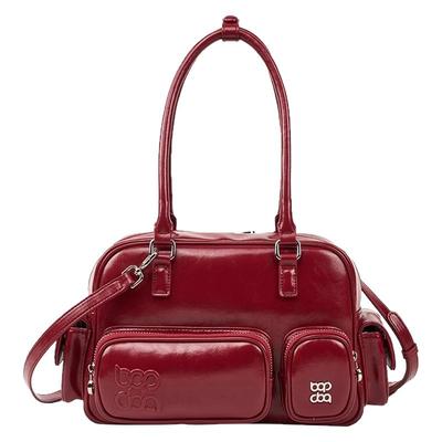 Bag of parody保龄球包包女2025新款真皮大容量手提包单肩斜挎包