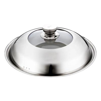 炒锅盖家用高拱加厚玻璃可立