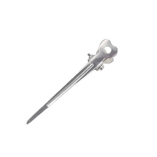 铝制定位夹小号平口长嘴分区手推波纹夹化妆师新娘造型美发鸭嘴夹