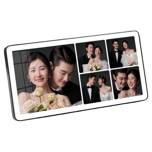 婚纱照相框摆台定制拼图相框五宫格打印洗照相片制作结婚相框纪念