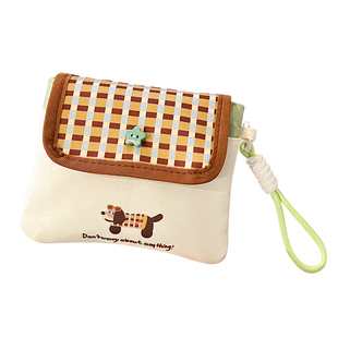 小型化妆包女口红杂物分区卫生巾收纳包迷你随身外出便携式补妆袋