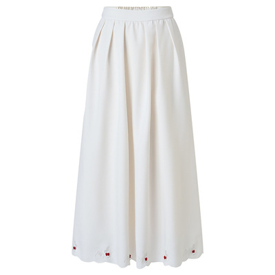 【商场同款】MAXRIENY精致摩登复古感裙摆绣花伞型半裙25冬款