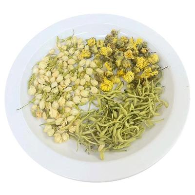 金银花菊花茉莉茶清解痘毒三花茶