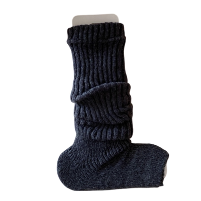 女童春秋冬季毛线踩脚中筒袜套