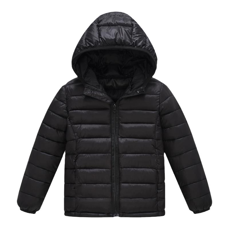 儿童羽绒棉服外套大男童棉衣服女童连帽棉袄小宝宝保暖轻薄款秋冬