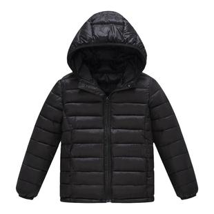 儿童羽绒棉服外套大男童棉衣服女童连帽棉袄小宝宝保暖轻薄款秋冬