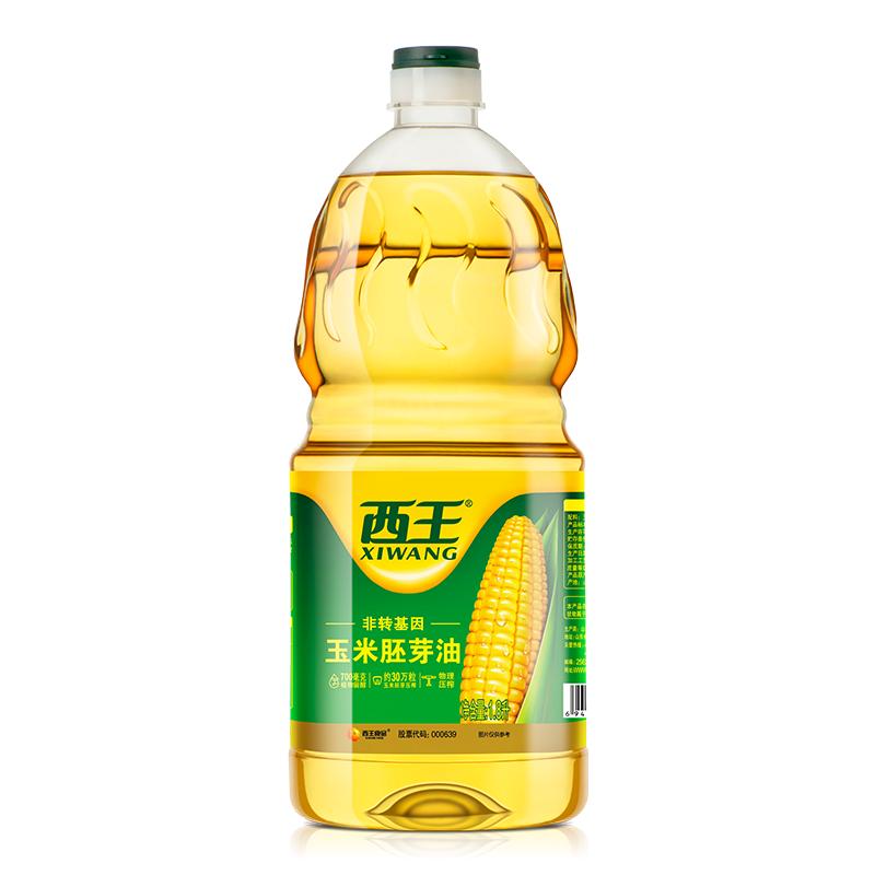 百亿补贴：西王 玉米胚芽油1.8L 非转基因物理压榨炒菜家用烹饪食用油