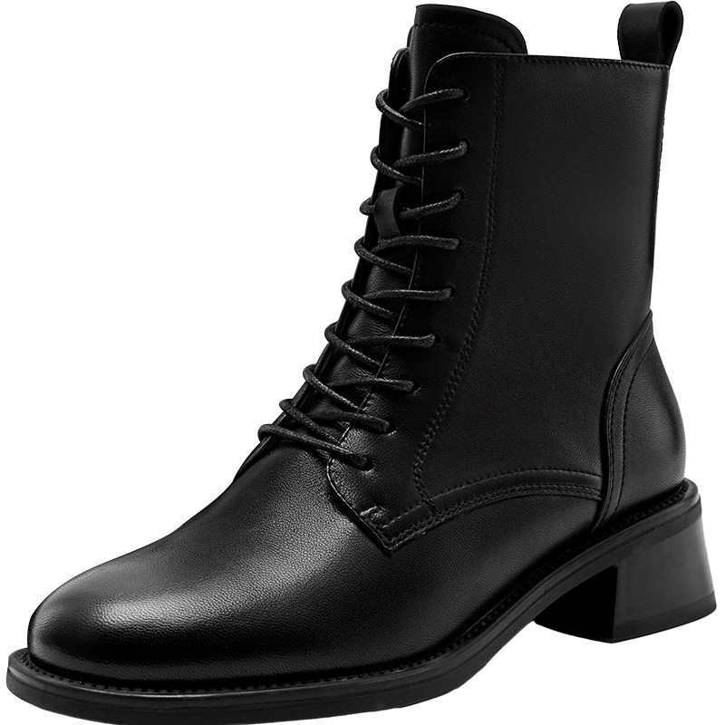 NineWest/玖熙马丁靴女交叉系带