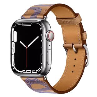 适用苹果applewatch11/10手表表带iwatch10手表带s11真皮S9皮质运动s8配件s7替换ultra2腕带se男女款S10高级3