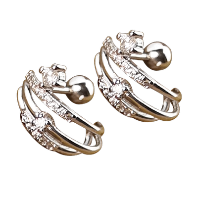 超闪独特耳骨钉女纯银针螺丝拧扣高级感小众设计新款耳钉耳环耳饰