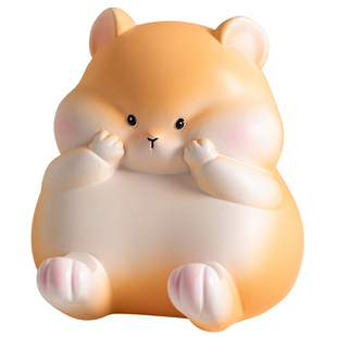 可爱小仓鼠手机支架桌面摆件办公室装饰家用追剧神器实用礼物送女