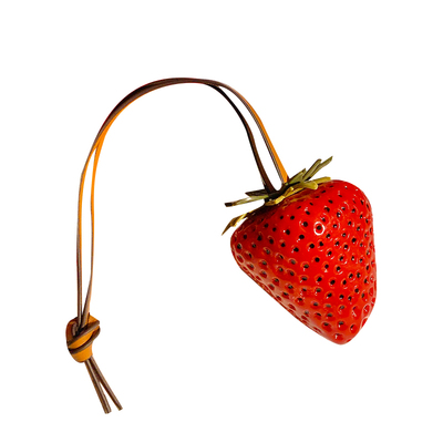 创意仿真草莓包包挂件可爱