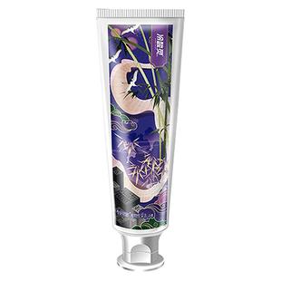 冷酸灵植物炭深洁专研抗敏感牙膏170g清口气脱敏劲爽薄荷味黑白膏