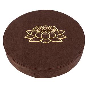 F堂拜垫拜F垫莲花磕头跪拜垫礼F具用品亚麻蒲团禅修垫打坐家用