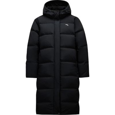 安踏加绒保暖长款鸭绒羽绒服