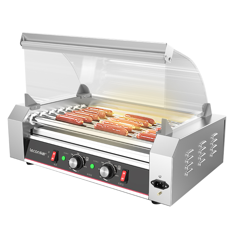 乐创烤肠机商用新款304不锈钢智能香肠热狗机全自动专用摆摊夜市