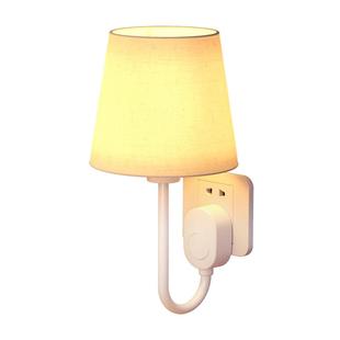 插电床头台灯语音控制声控智能小夜灯卧室睡眠灯家用氛围感插座灯