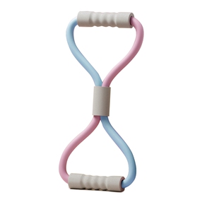 8字拉力器女开背弹力带拉力绳开肩练背部拉伸器瘦肩薄背拉背神器