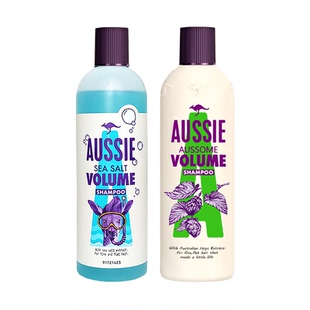 澳丝aussie白袋鼠洗发水海盐小蓝瓶控油奇迹丰盈蓬松奥丝洗发露