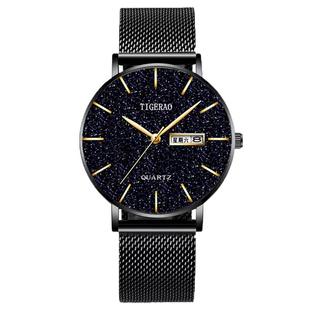 2021新款瑞士手表男士高中学生潮机械表新概念防水夜光双日历超薄