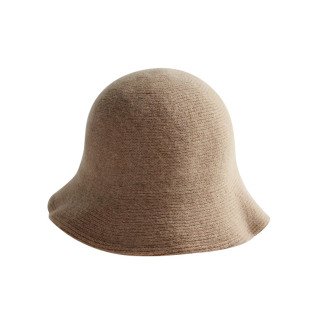 渔夫帽子女春秋季冬天英伦百搭羊毛呢面盆帽日系毛线针织韩版青年