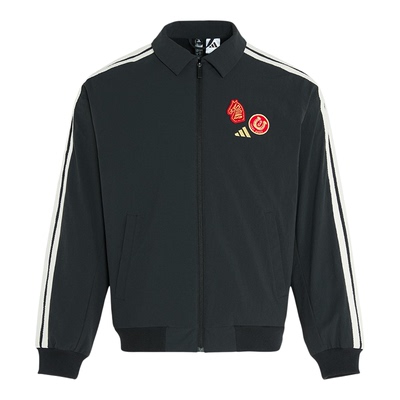Adidas/阿迪达斯正品2025冬季款男士日常翻领梭织运动外套KE4057