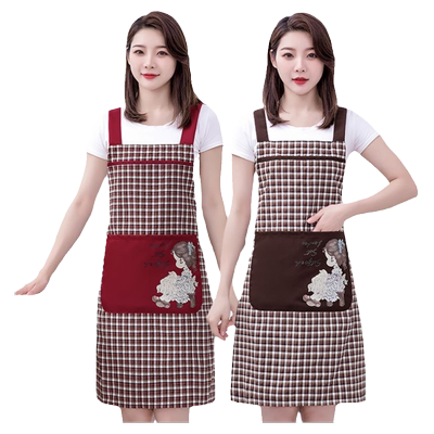 棉布围裙厨房家用做饭防污工作服