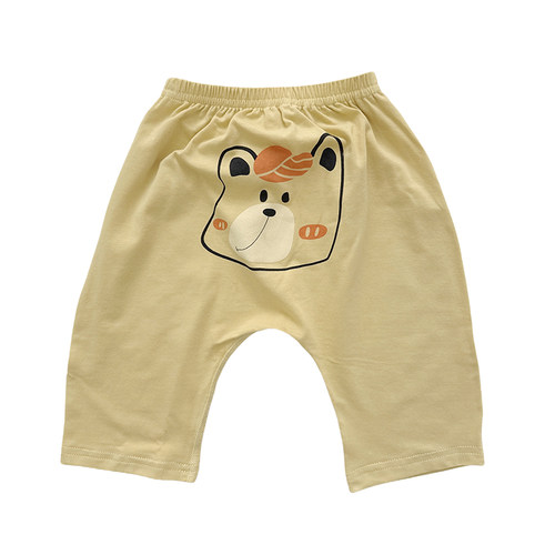 婴儿裤子夏季薄款纯棉七分裤夏日大pp裤屁屁裤女男童宝宝防蚊裤子