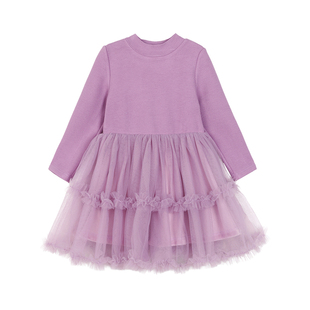 小O宝Okids童装宝宝新中式套装女紫色2025冬装新款女童国风两件套