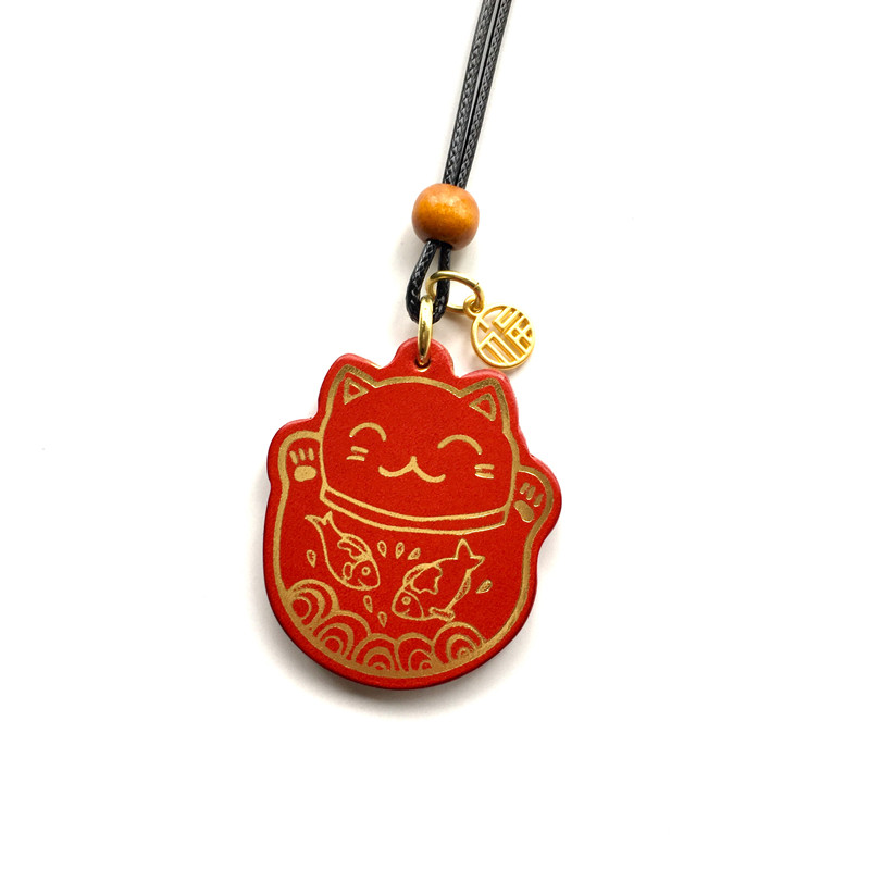 招财猫DIY手工烫金可爱出入平安