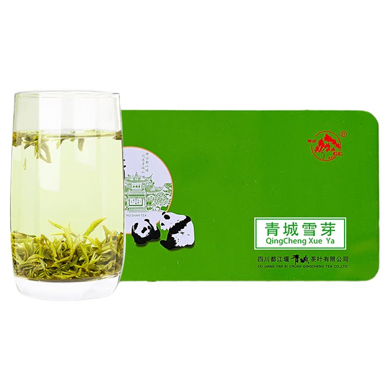 高山绿茶嫩芽四川特产青城雪芽