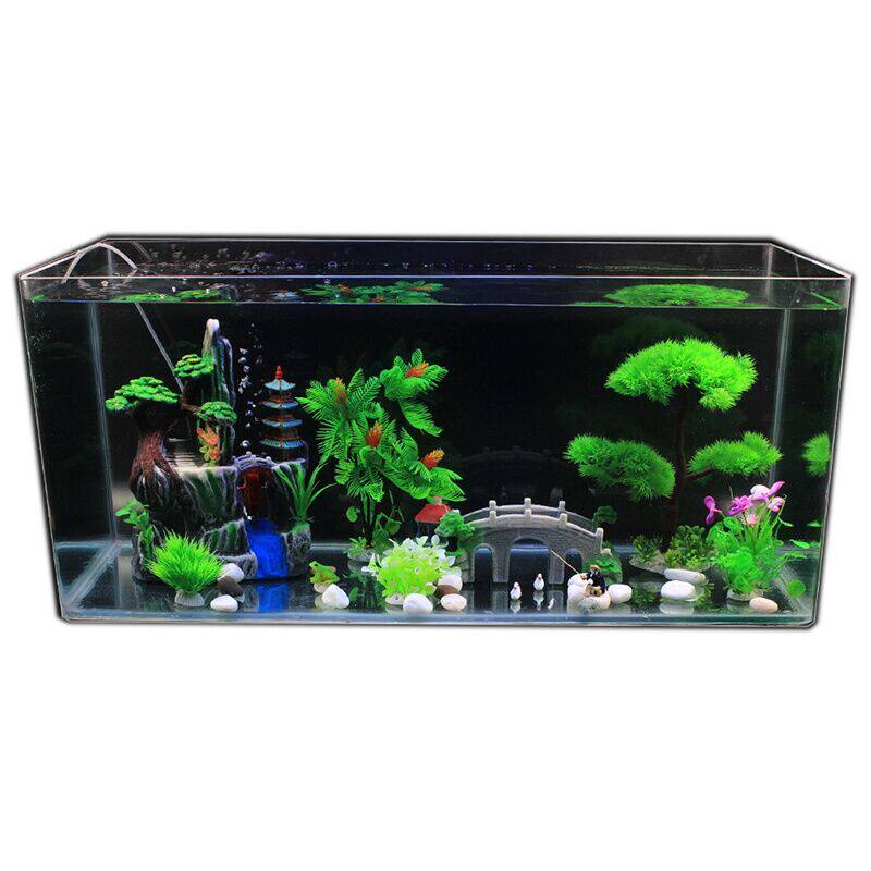 鱼缸草坪水族箱仿真塑料造景摆件